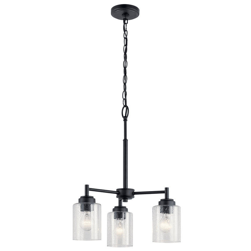 Kichler - 44029BK - Three Light Mini Chandelier - Winslow - Black