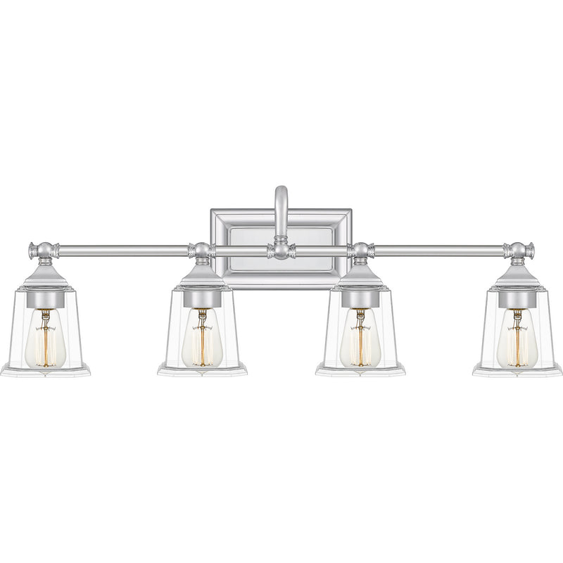 Quoizel - NLC8604C - Four Light Bath - Nicholas - Polished Chrome