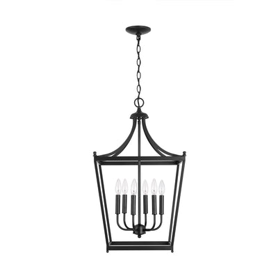 Capital Lighting - 9552MB - Six Light Foyer Pendant - Stanton - Matte Black