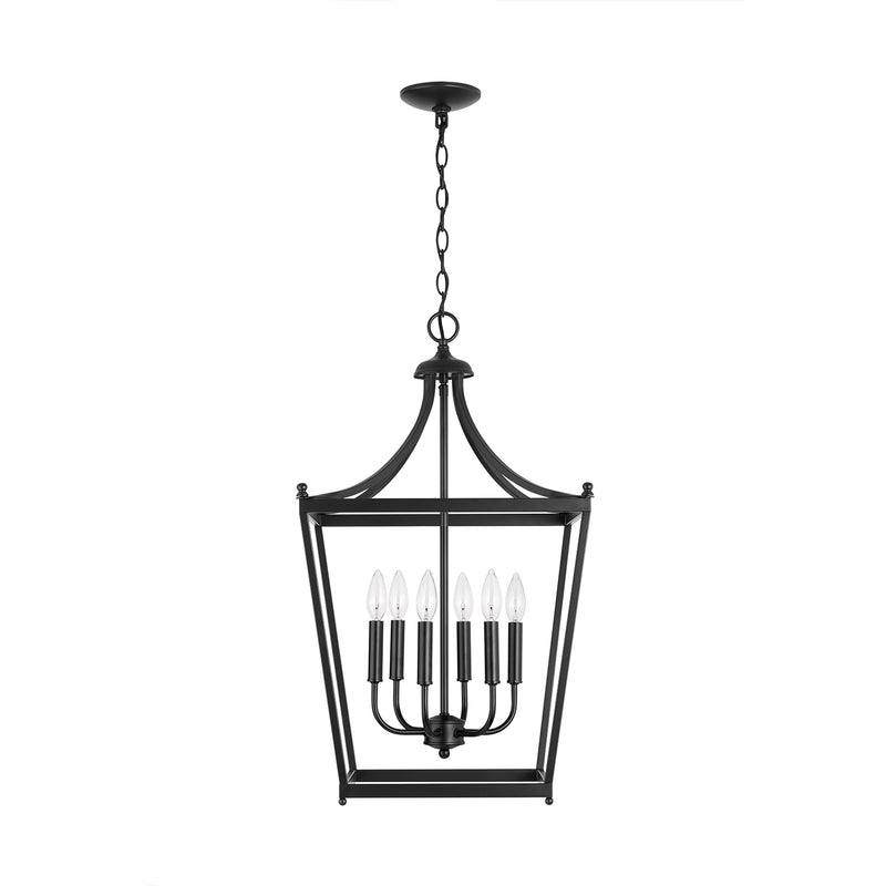 Capital Lighting - 9552MB - Six Light Foyer Pendant - Stanton - Matte Black