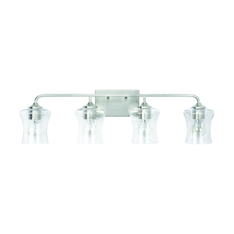 Capital Lighting - 139241BN-499 - Four Light Vanity - Reeves - Brushed Nickel