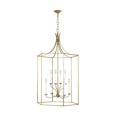 Visual Comfort Studio - AC1038ADB - Eight Light Chandelier - Bantry House - Antique Gild