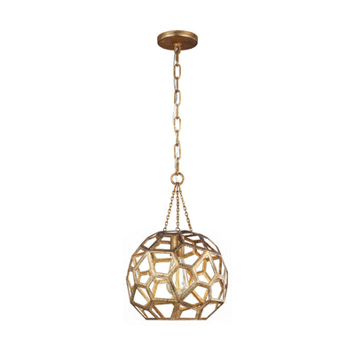 Visual Comfort Studio - AP1051ADB - One Light Pendant - Feccetta - Antique Gild