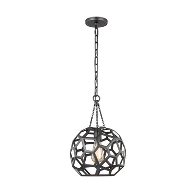 Visual Comfort Studio - AP1051MBK - One Light Pendant - Feccetta - Midnight Black