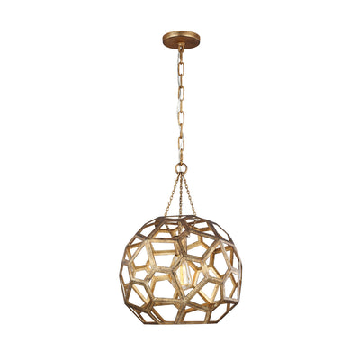 Visual Comfort Studio - AP1061ADB - One Light Pendant - Feccetta - Antique Gild