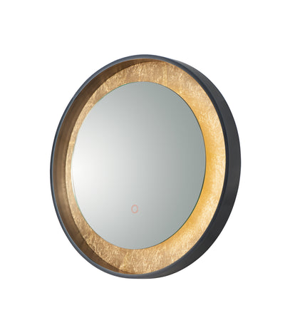 ET2 - E42036-GLBK - LED Mirror - Floating - Gold Leaf / Black