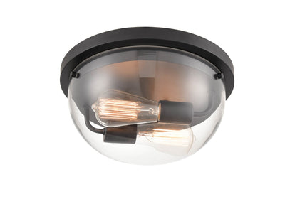 Millennium - 9712-MB - Two Light Flushmount - Ashford - Matte Black