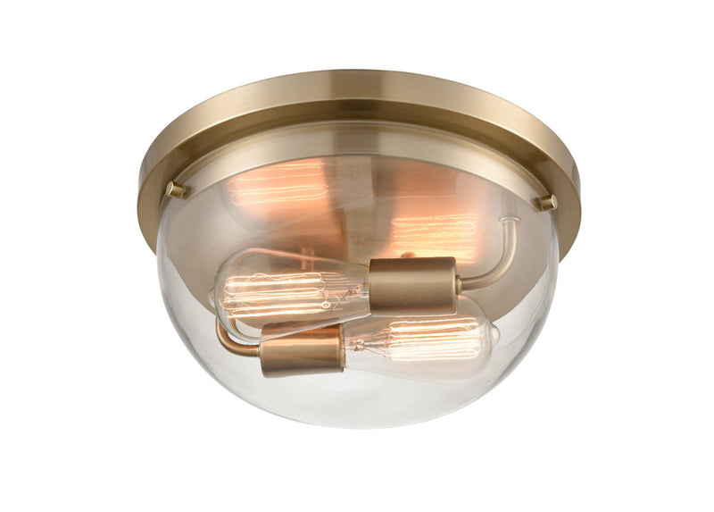 Millennium - 9712-MG - Two Light Flushmount - Ashford - Modern Gold