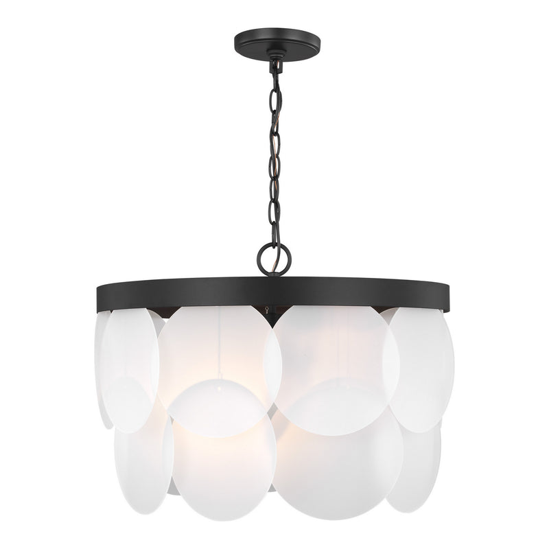 Visual Comfort Studio - 5102506-112 - Six Light Pendant - Mellita - Midnight Black