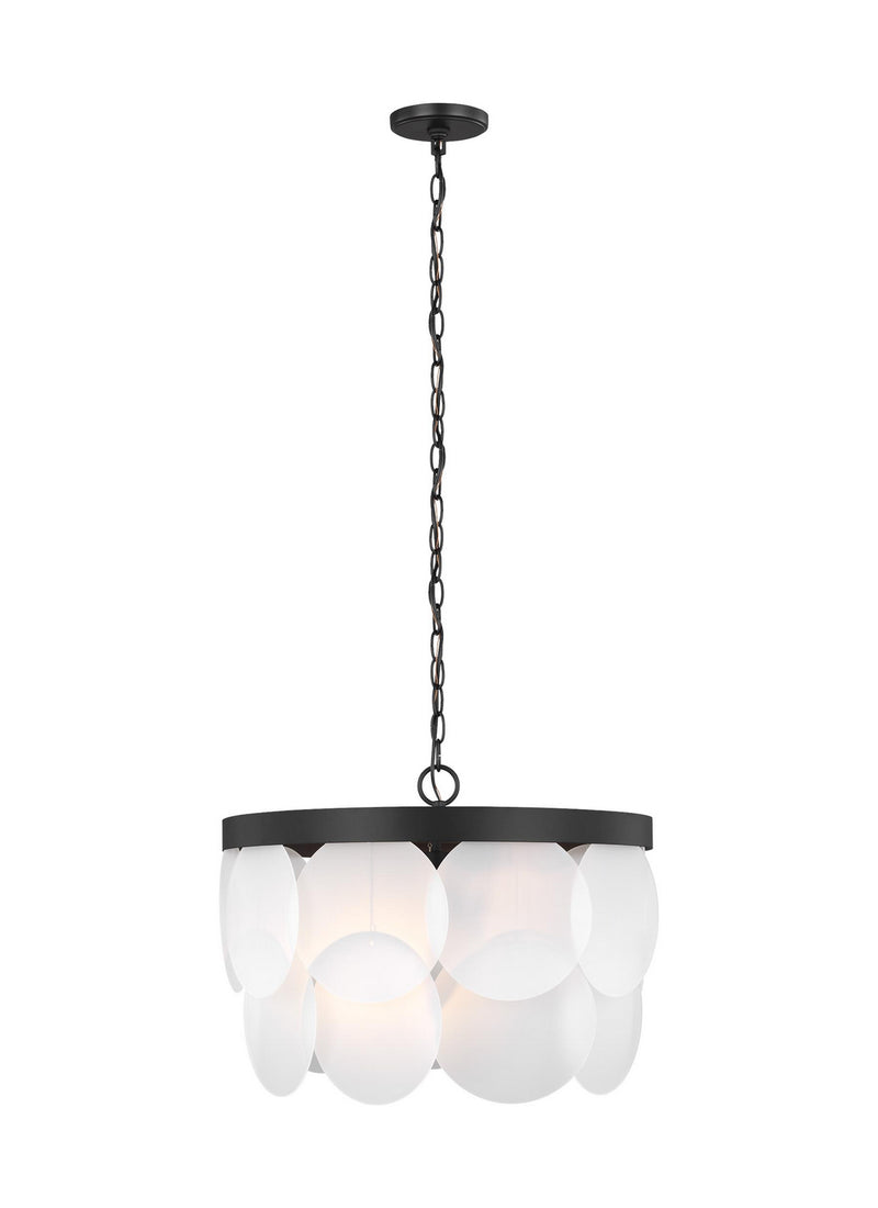 Visual Comfort Studio - 5102506EN-112 - Six Light Pendant - Mellita - Midnight Black