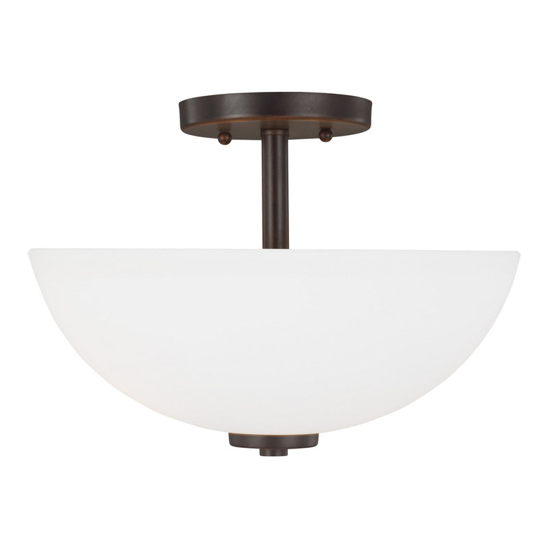 Generation Lighting. - 77160EN3-710 - Two Light Semi-Flush Mount - Oslo - Bronze