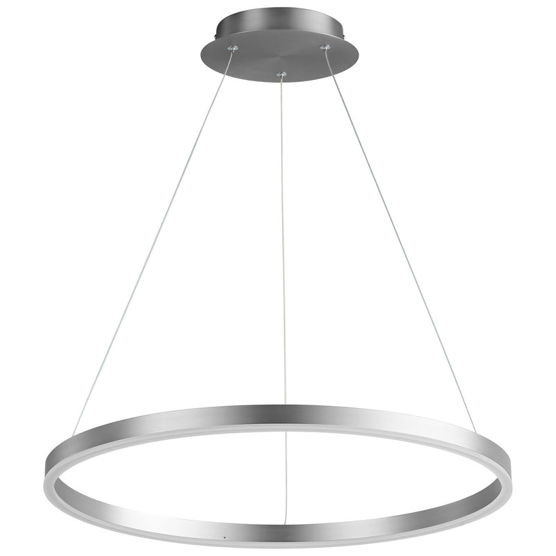 Oxygen - 3-64-24 - LED Pendant - Circulo - Satin Nickel