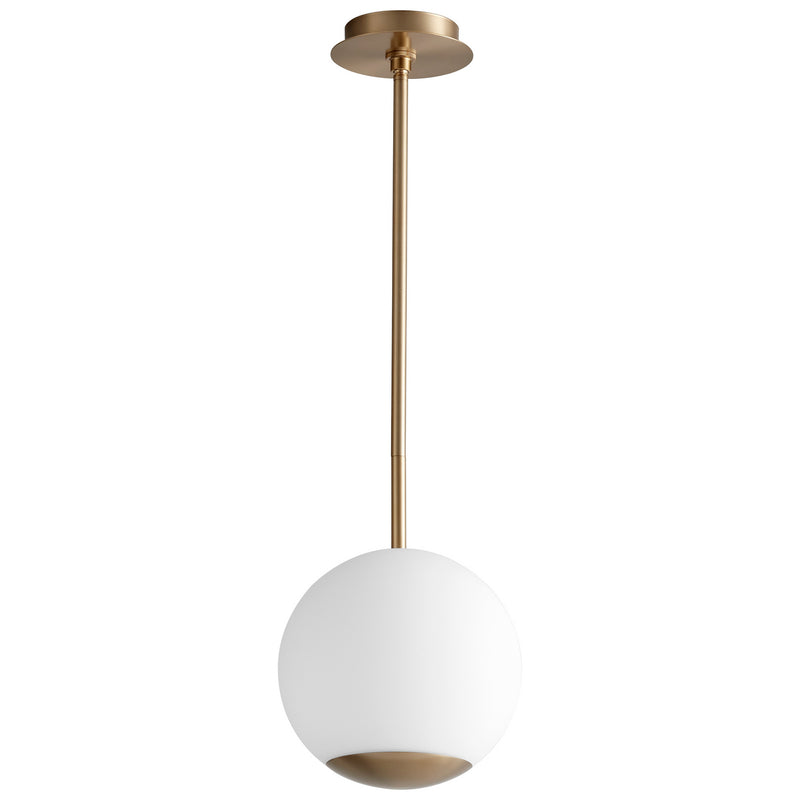 Oxygen - 3-690-40 - LED Pendant - Terra - Aged Brass