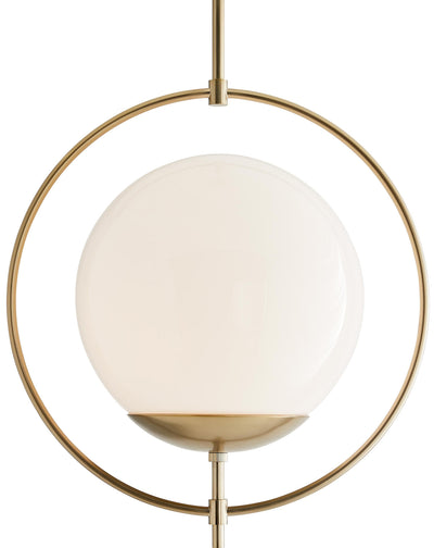 Arteriors-Volta Pendant-Pale Brass