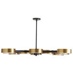 Arteriors-Linus Starburst Chandelier-Antique Brass