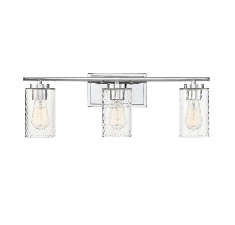 Meridian - M80038CH - Three Light Bathroom Vanity Light - Mbath - Chrome