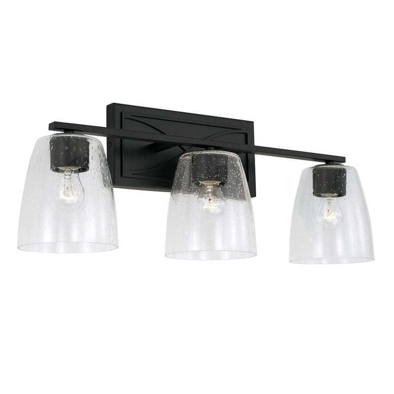 Capital Lighting - 142331MB-488 - Three Light Vanity - Sylvia - Matte Black