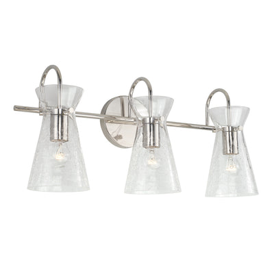 Capital Lighting - 142431PN - Three Light Vanity - Mila - Polished Nickel