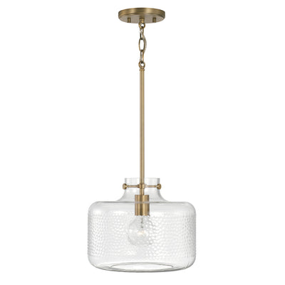 Capital Lighting - 342512AD - One Light Pendant - Brighton - Aged Brass