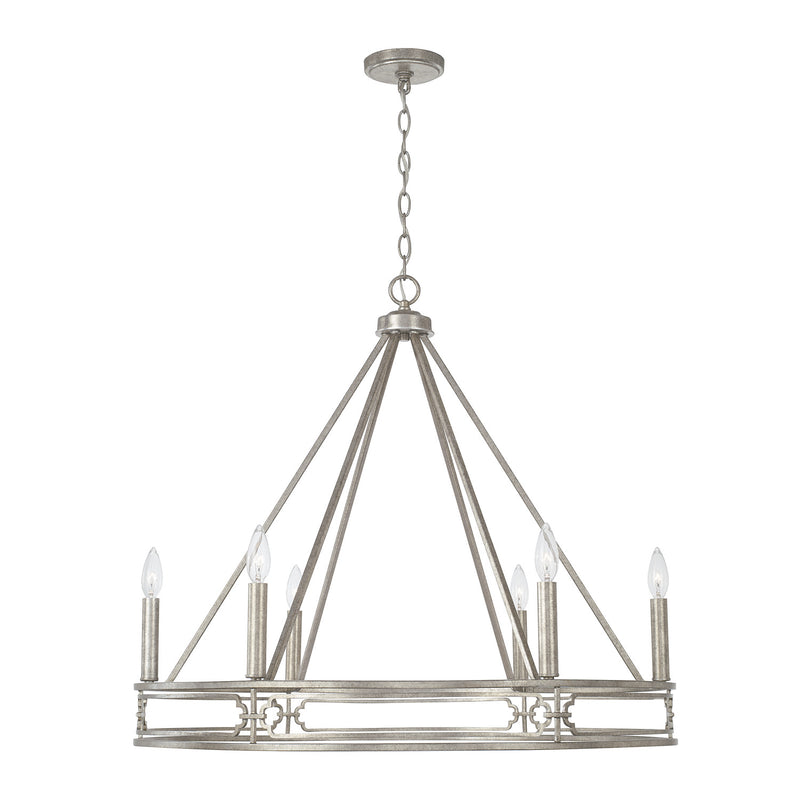 Capital Lighting - 443461AS - Six Light Chandelier - Merrick - Antique Silver