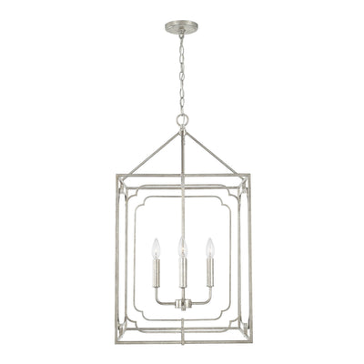 Capital Lighting - 543441AS - Four Light Foyer Pendant - Merrick - Antique Silver