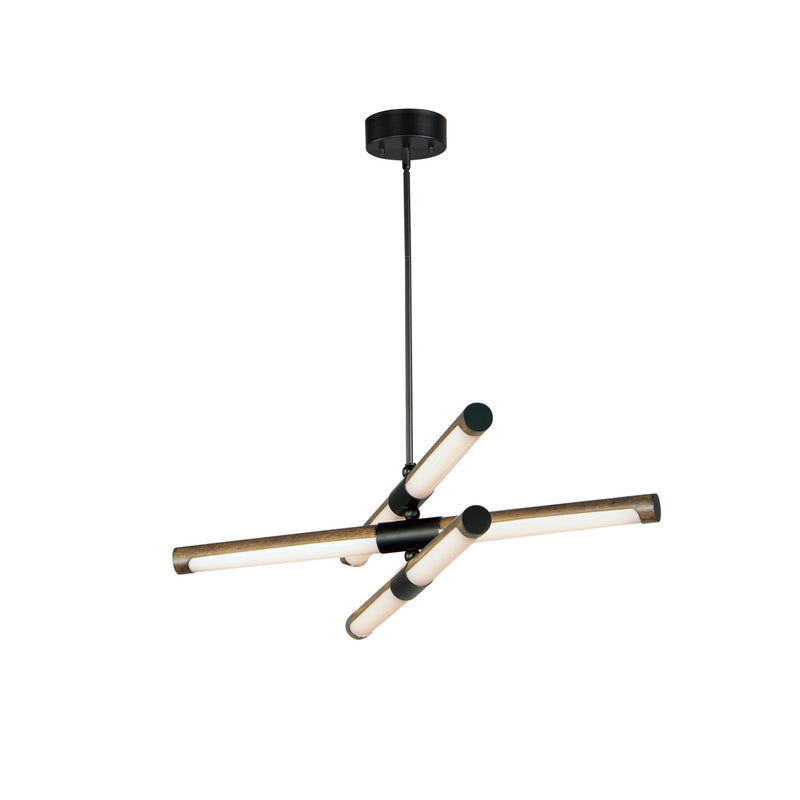 ET2 - E24943-APBK - LED Pendant - Rollo - Antique Pecan / Black