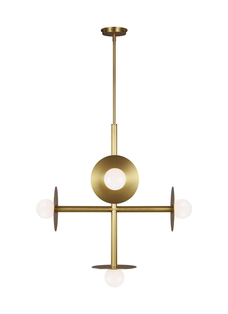 Visual Comfort Studio - KC1035BBS - Five Light Chandelier - Nodes - Burnished Brass