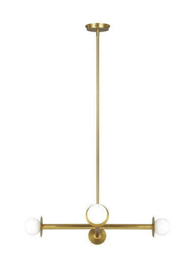 Visual Comfort Studio - KC1064BBS - Four Light Chandelier - Nodes - Burnished Brass