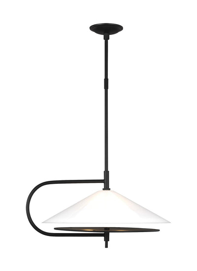 Visual Comfort Studio - KP1071MBK - Two Light Pendant - Gesture - Midnight Black