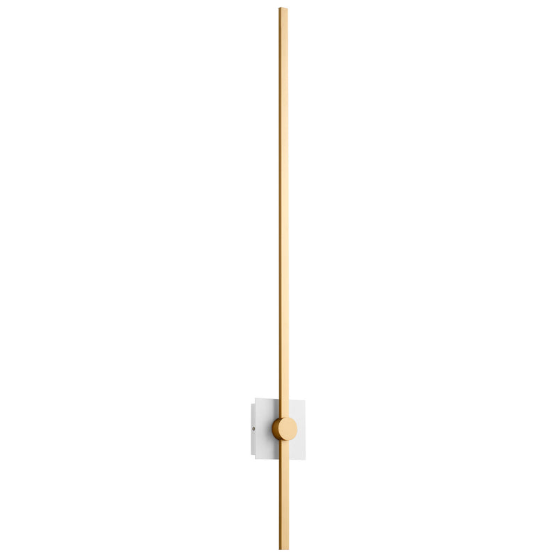 Oxygen - 3-52-650 - LED Wall Sconce - Zora - White W/ Industrial Brass