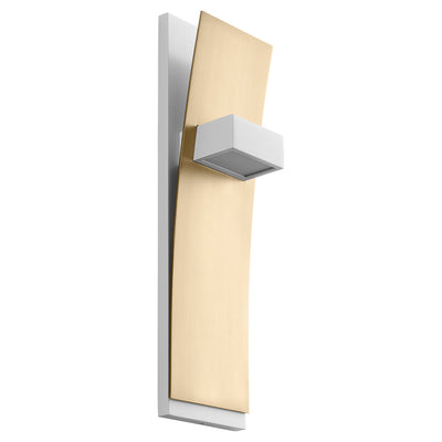 Oxygen - 3-400-640 - LED Wall Sconce - Dario - White W/ Aged Brass