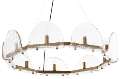 Arteriors-Mendez Chandelier-Antique Brass