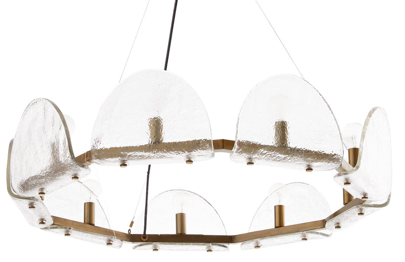 Arteriors-Mendez Chandelier-Antique Brass