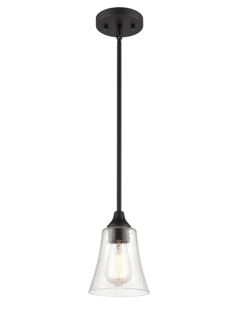 Millennium - 2121-MB - One Light Pendant - Caily - Matte Black