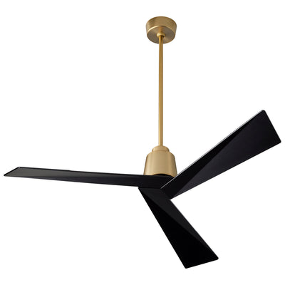 Oxygen - 3-113-1540 - 54"Ceiling Fan - Dynamo - Aged Brass W/ Black Blades