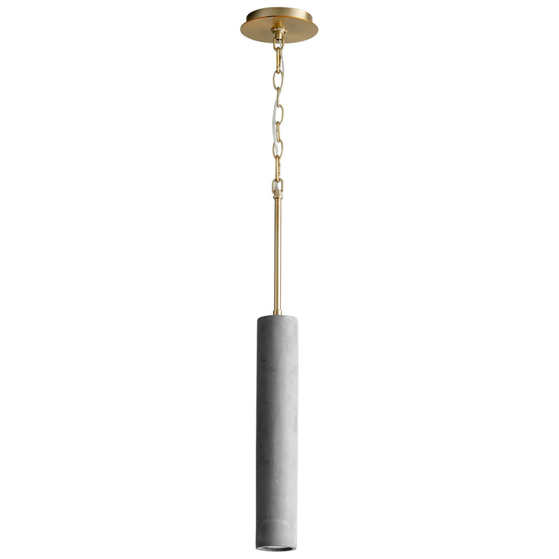 Oxygen - 3-614-1540 - LED Pendant - Totem - Dark Gray / Aged Brass