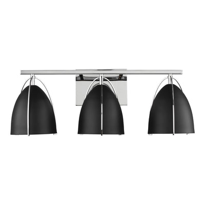 Visual Comfort Studio - 4451703-05 - Three Light Wall / Bath - Norman - Chrome