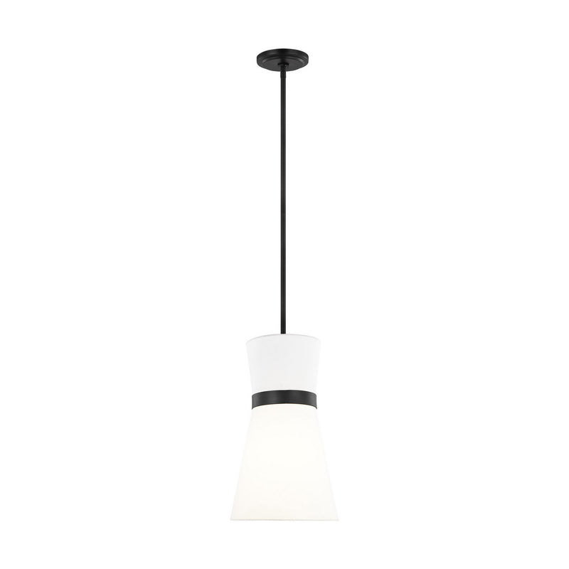 Visual Comfort Studio - 6590501-112 - One Light Pendant - Clark - Midnight Black