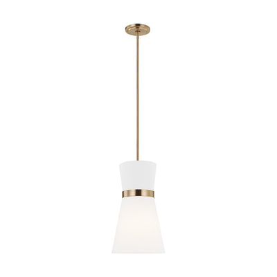 Visual Comfort Studio - 6590501-848 - One Light Pendant - Clark - Satin Brass