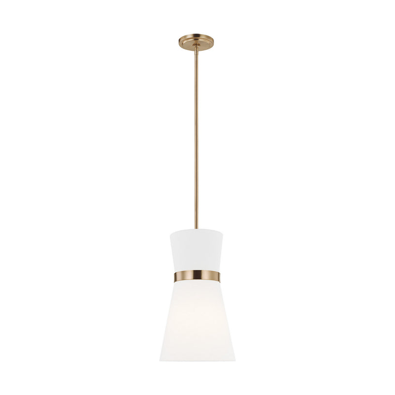 Visual Comfort Studio - 6590501-848 - One Light Pendant - Clark - Satin Brass