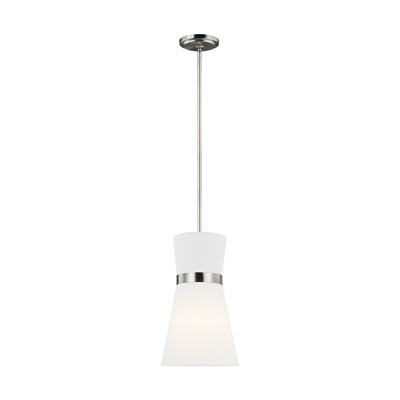 Visual Comfort Studio - 6590501-962 - One Light Pendant - Clark - Brushed Nickel