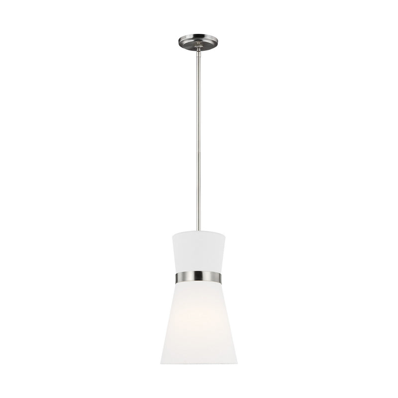 Visual Comfort Studio - 6590501-962 - One Light Pendant - Clark - Brushed Nickel