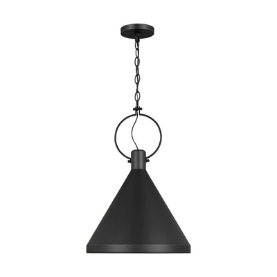 Visual Comfort Studio - 6684901-112 - One Light Pendant - Lyon - Midnight Black