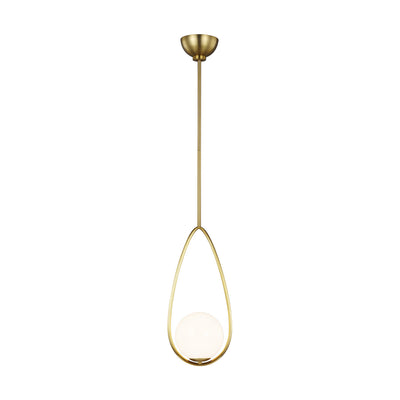 Visual Comfort Studio - AEP1001BBS - One Light Pendant - Galassia - Burnished Brass