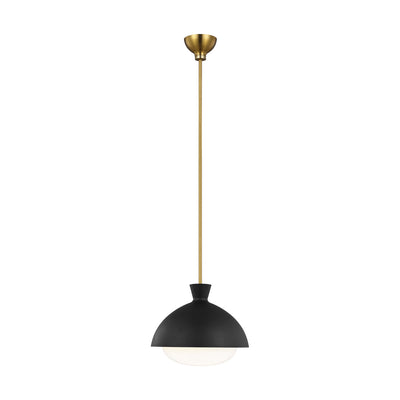 Visual Comfort Studio - AEP1031BBSMBK - One Light Pendant - Lucerne - Midnight Black and Burnished Brass