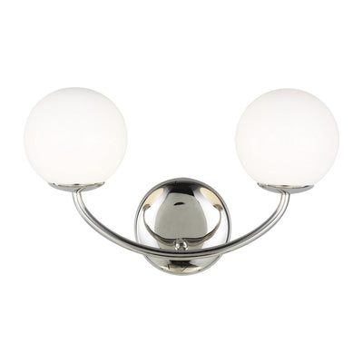 Visual Comfort Studio - AEV1012PN - Two Light Vanity - Galassia - Polished Nickel