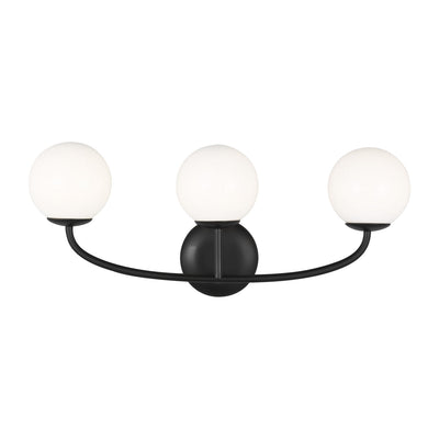 Visual Comfort Studio - AEV1013MBK - Three Light Vanity - Galassia - Midnight Black