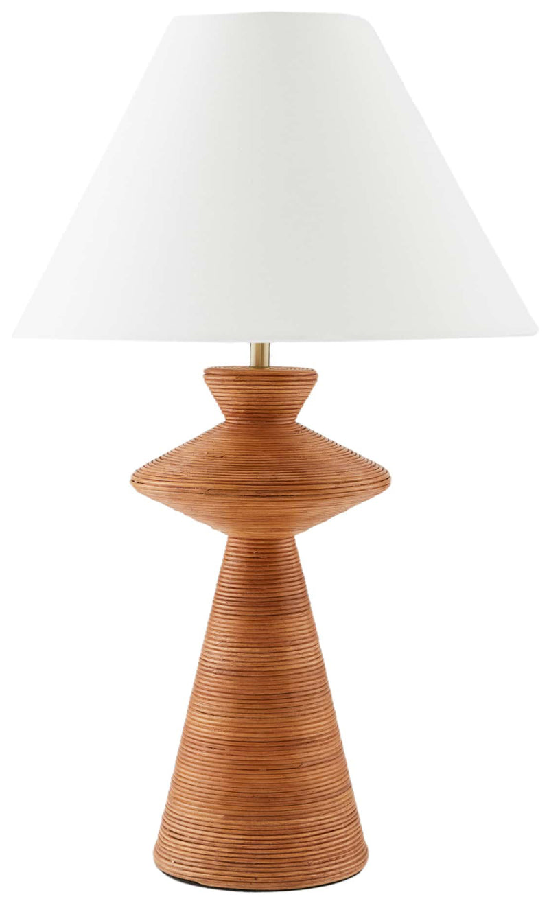 Arteriors-Palista Table Lamp-Honey Rattan