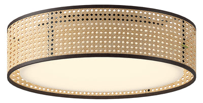 Alora - FM479016RB-5CCT - LED Flush Mount - Lyla - Rattan