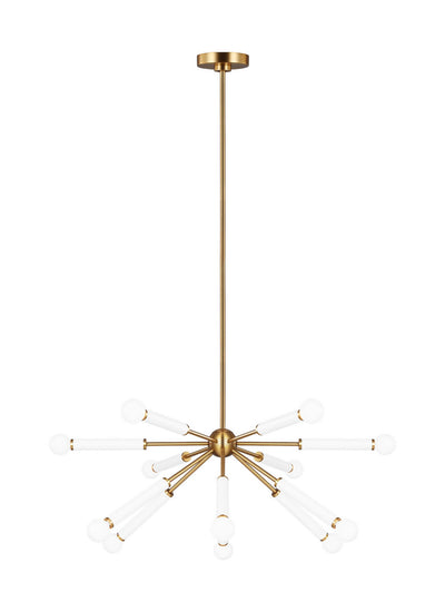 Visual Comfort Studio - KSC10612BBSGW - 12 Light Chandelier - Monroe - Burnished Brass